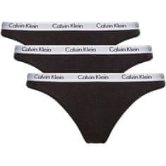 Calvin Klein 3 PACK - dámske tangá QD3587E-001 (Veľkosť XL)
