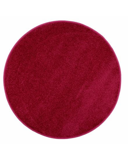 Vopi Vianočný kusový koberec Eton vínovo červený kruh