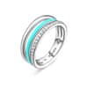 Nádherný strieborný prsteň Gaia RZGA35 (Obvod 56 mm)