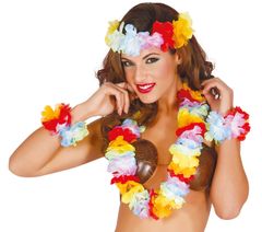 Guirca Sada doplnkov ku kostýmu Hawaii premium 3ks