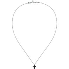 Morellato Štýlový strieborný náhrdelník Krížik so zirkónmi SATT13