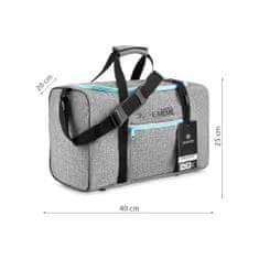 ZAGATTO fitness/cestovná taška ZG18 40x25x20 sivá 20 l