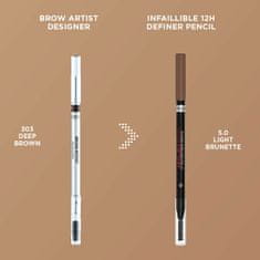 Ceruzka na obočie s kefkou Brow Artist Designer 1,2 g (Odtieň 5.0 Light Brunette)
