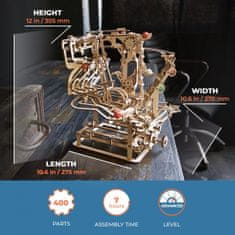 UGEARS 3D puzzle Guľôčková dráha Marble Run: Chain Hoist 400 dielikov