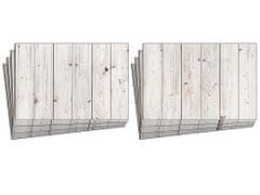 Dimex Nálepky na obkladačky - Biely drevený obklad - 30 x 20 cm - balenie 8 ks, DS-208