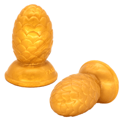 Xcock Zlatý veľký análny kolík kužeľ intímne dildo zadok plug unisex