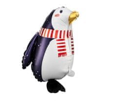 Balón fóliový chodiaci Tučniak - Pinguin - 43 cm