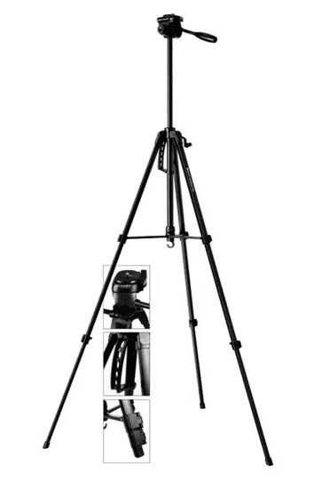 BRAUN LW 3001S statív (57-157 cm, 1100 g, 3-cestná hlava, max.5kg, čierny)