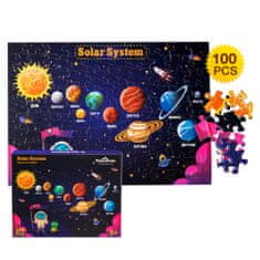 Aga4Kids Detské puzzle Slnečná sústava 100 dielov