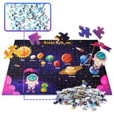 Aga4Kids Detské svietiace puzzle Slnečná sústava 500 dielov