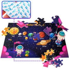 Aga4Kids Detské puzzle Slnečná sústava 100 dielikov