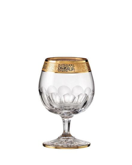 Bohemia Crystal Ručne brúsené poháre na brandy Romantic 220ml (set po 2ks)