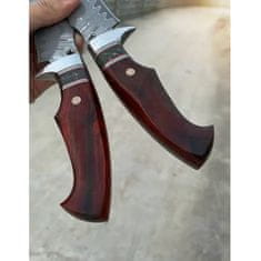 IZMAEL Damaškový lovecký nôž MASTERPIECE Kameko-Tm.Hnedá KP29025