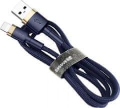 Noname Baseus Cafule nabíjecí / datový kabel USB na Lightning 2,4A 1m, zlatá-modrá