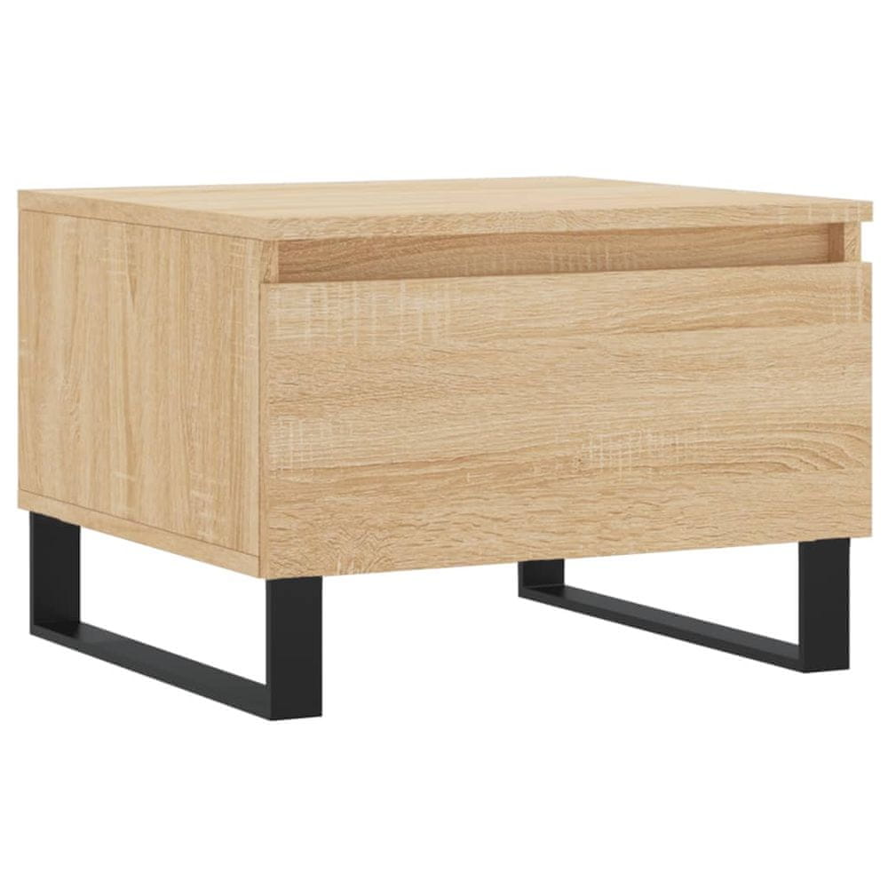 Vidaxl Konferenčný stolík dub sonoma 50x46x35 cm kompozitné drevo