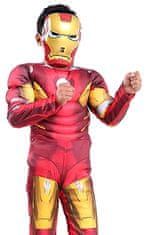 bHome Detský kostým Svalnatý Iron man s maskou 122-134 L
