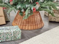 Beliani Ratanový kryt na stojan vianočného stromčeka 50 cm hnedý CHANT
