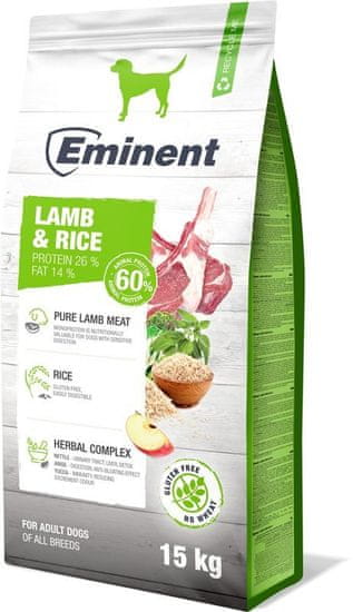 Eminent Prémiové krmivo Lamb and Rice 15kg