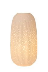 LUCIDE Lucide FLORES - Table lamp - D17,5 cm - 1xE14 - White 13541/18/31