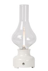 LUCIDE Lucide JASON - Rechargeable Table lamp - Battery - LED Dim. - 1x2W 3000K - 3 StepDim - White 74516/02/31