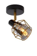 LUCIDE NILA Ceiling spotlight 1x E14/25W Black/Smoke glas 27786585