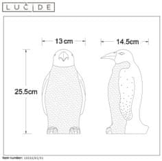 LUCIDE PINGUIN - stolná lampa - E14 H25.7cm - Biela 13532/01/31