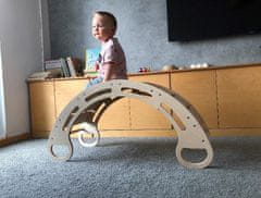 iMex Toys Montessori drevená hojdačka prírodná 85cm