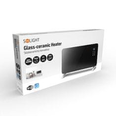 Solight teplovzdušný konvektor sklokeramický 2000W, WiFi, LCD, nastaviteľný termostat, časovač, KP01WIFI