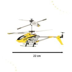 WOWO Vrtuľník na diaľkové ovládanie SYMA S107H, 2,4GHz, RTF, žltý