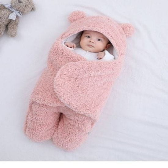 JOJOY® Teplá zavinovačka a detská deka s medvedíkom pre bábätká | FLUFFIKINS