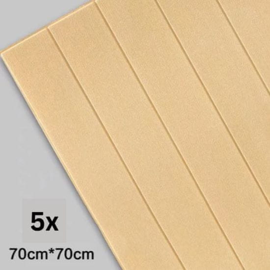 HOME & MARKER® Trojrozmerné samolepiace vodeodolné tapety na stenu v imitácii dreva (5 ks) | INSTAWOOD