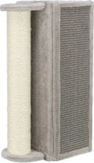 Trixie Škrabací rohová deska se sloupkem, 19 × 58 × 19 cm, šedá