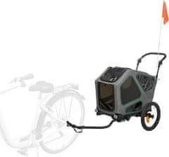 Trixie Vozík za kolo, S: 64 x 92 x 80/130 cm, šedá/šalvějová
