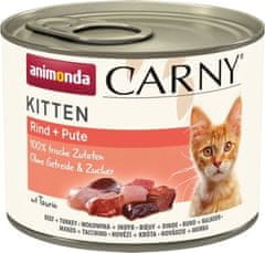 Animonda ANIMONDA konzerva CARNY Kitten - hovězí + krůta 200g
