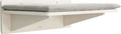 Trixie Podesta s polštářem, prvek na stěnu, 50 x 17,5 x 36,5 cm, bílá