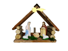 koryworld Drevený Vianočný betlehem 21x17x8cm