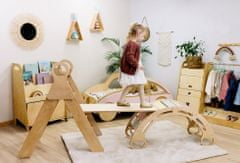 iMex Toys Montessori iMex Pikler trojuholník - prírodný