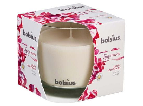Bolsius Aromatic 2.0 Vonná sviečka v skle, 95x95mm, Pure romance