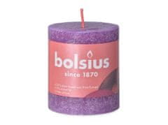 Bolsius Rustic Shine Valec 68x80mm Vibrant Violet, fialová sviečka
