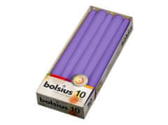 Bolsius Kónická 10ks 24x245 fialová sviečka RAL