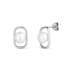 JwL Luxury Pearls Jemné strieborné náušnice s pravou perlou JL0829