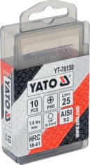 YATO Bit krížový 1/4" PH0 x 25 mm 10 ks