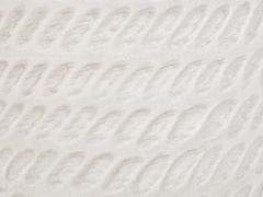 Beliani Kvetináč 19 cm krémová biela LIVADIA