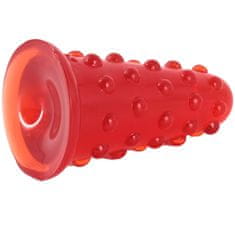 Xcock Veľký červený análny kolík s výčnelkami unisex