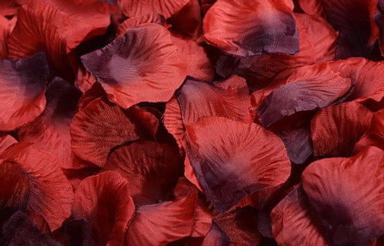 Medvídárek Okvetné lístky ruží 400 ks - červený a čierny mak