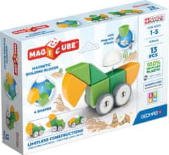Geomag Magnetické kocky Magicube Shapes - Vozítka 13 kociek