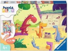 Ravensburger Puzzle&Play: Dinosaurus 2x24 dielikov