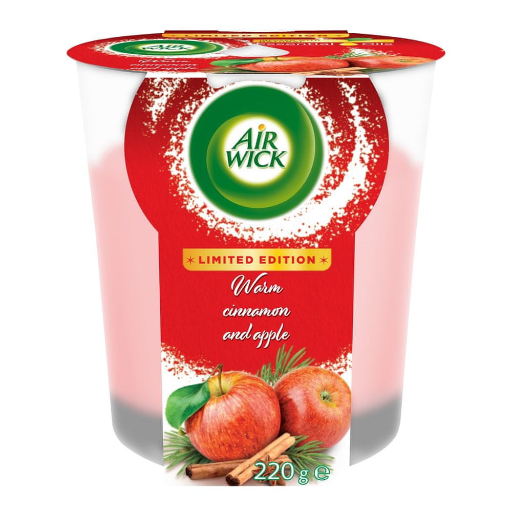 Air wick sviečka - Jablko a škorica 220 g