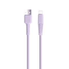 setty. kábel USB - Lightning 1,5 m 2,1A KSA-L-1.529 lila(GSM165722)