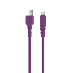 setty. kábel USB - USB-C 1,5 m 2,1A KSA-C-1.5219 fialová (GSM169856)